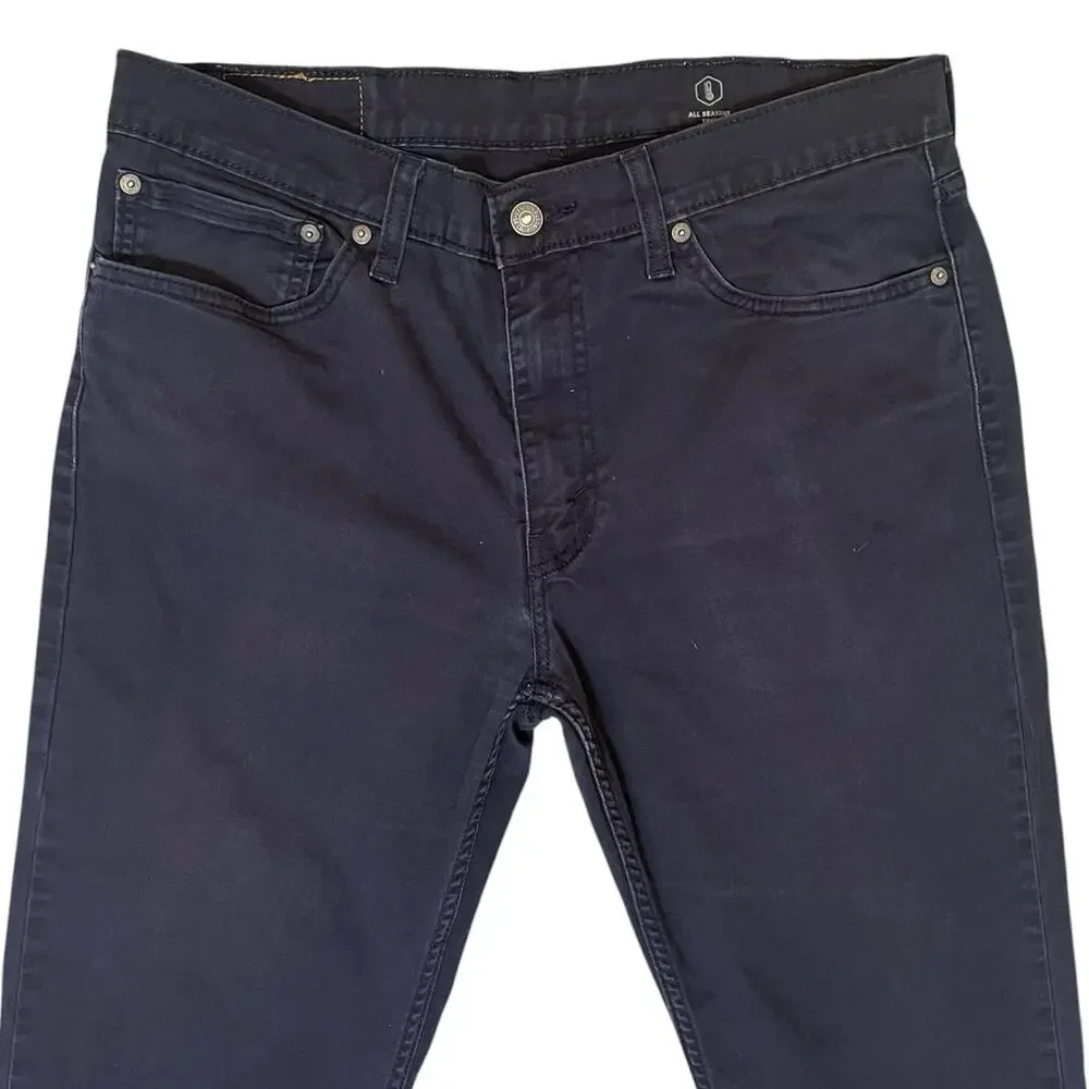 Levi's 511 Men 34X32 Slim All Seasons Tech Pant Blue Stretch Lightweight